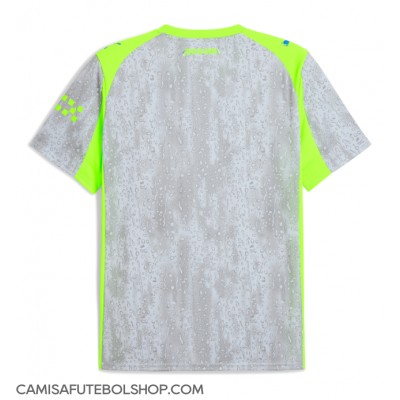 Camisa de time de futebol Manchester City Replicas 3º Equipamento 2025-26 Manga Curta Camisa de time de futebol Manchester City Replicas 3º Equipamento 2025-26 Manga Curta